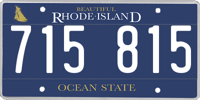 RI license plate 715815