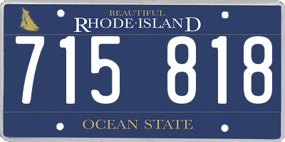 RI license plate 715818