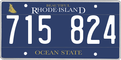 RI license plate 715824