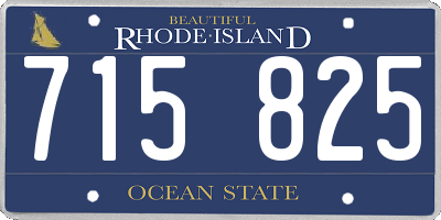RI license plate 715825
