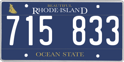RI license plate 715833