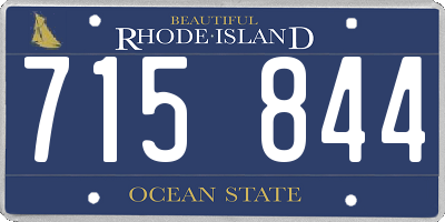 RI license plate 715844