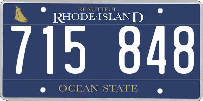 RI license plate 715848