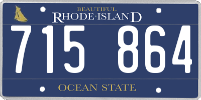 RI license plate 715864