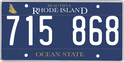 RI license plate 715868