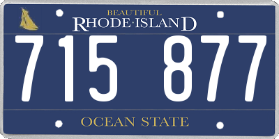 RI license plate 715877