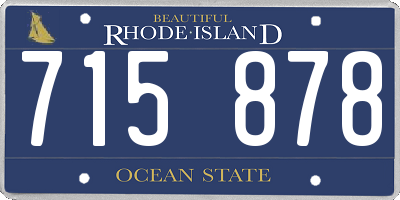 RI license plate 715878