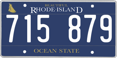 RI license plate 715879