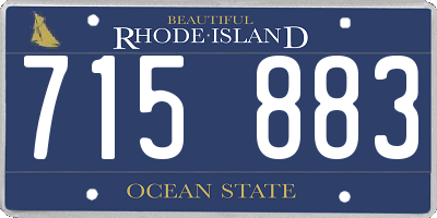 RI license plate 715883