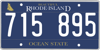 RI license plate 715895