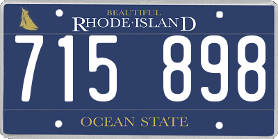 RI license plate 715898