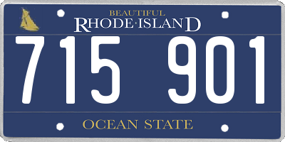 RI license plate 715901