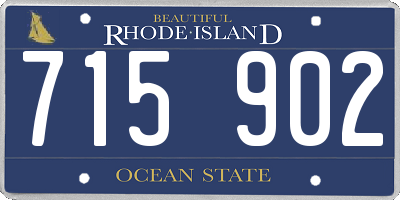 RI license plate 715902