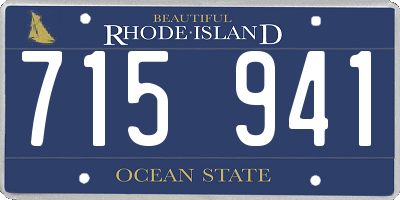 RI license plate 715941