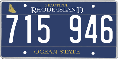 RI license plate 715946