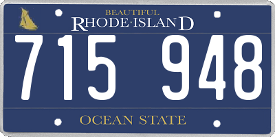 RI license plate 715948