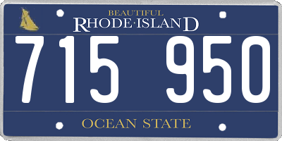 RI license plate 715950