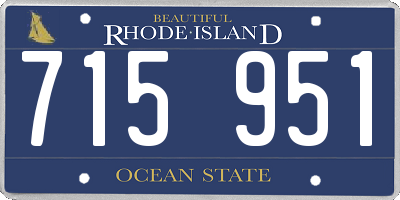 RI license plate 715951