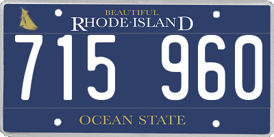 RI license plate 715960