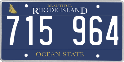 RI license plate 715964