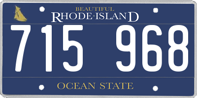 RI license plate 715968