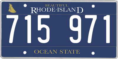 RI license plate 715971