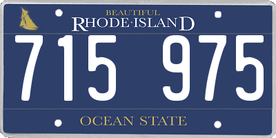 RI license plate 715975
