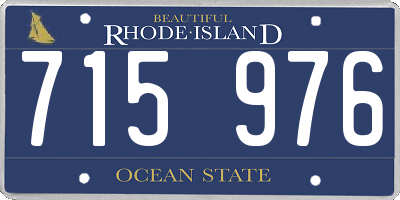 RI license plate 715976