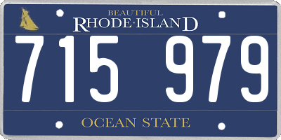 RI license plate 715979