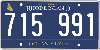 RI license plate 715991
