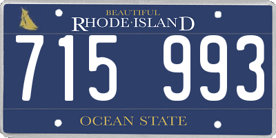 RI license plate 715993