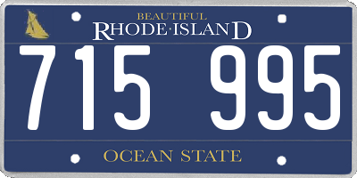 RI license plate 715995