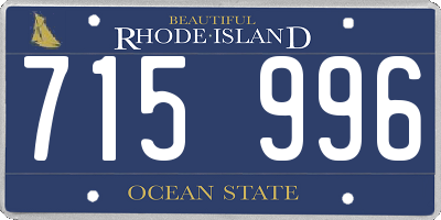 RI license plate 715996