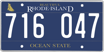 RI license plate 716047