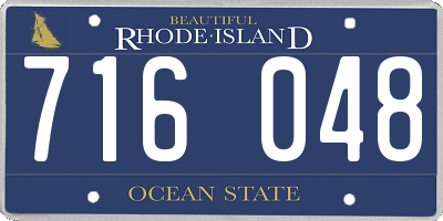 RI license plate 716048