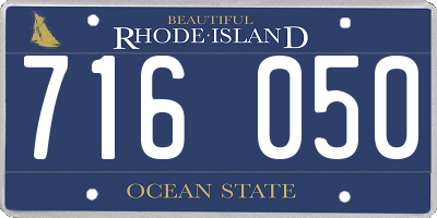 RI license plate 716050