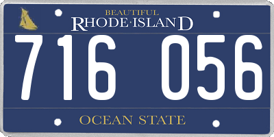 RI license plate 716056
