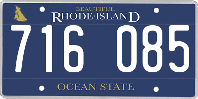 RI license plate 716085