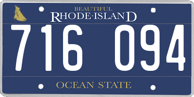 RI license plate 716094