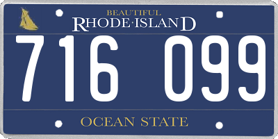 RI license plate 716099