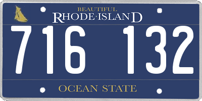 RI license plate 716132