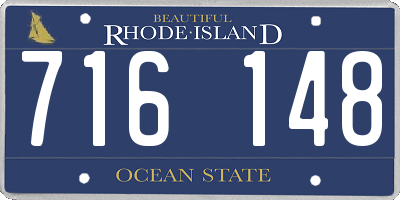 RI license plate 716148