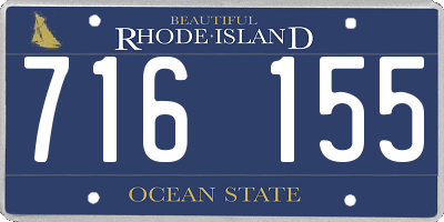 RI license plate 716155