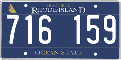 RI license plate 716159