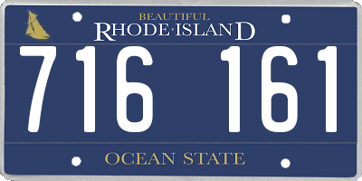 RI license plate 716161