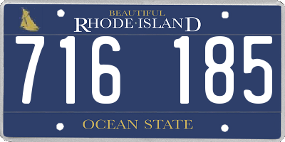 RI license plate 716185