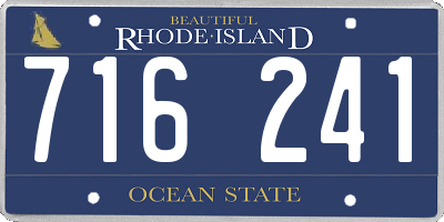 RI license plate 716241