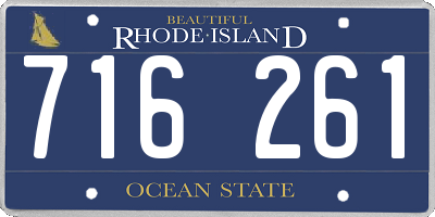 RI license plate 716261