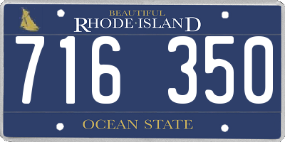 RI license plate 716350