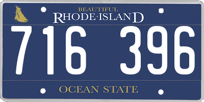 RI license plate 716396